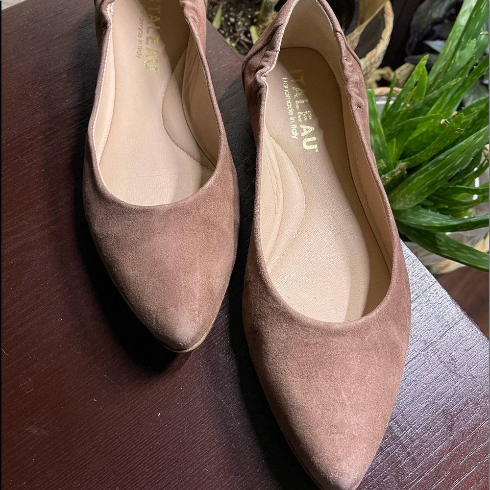 Italeau Mara Ballet Flat - Tortora (Taupe) - Size 6